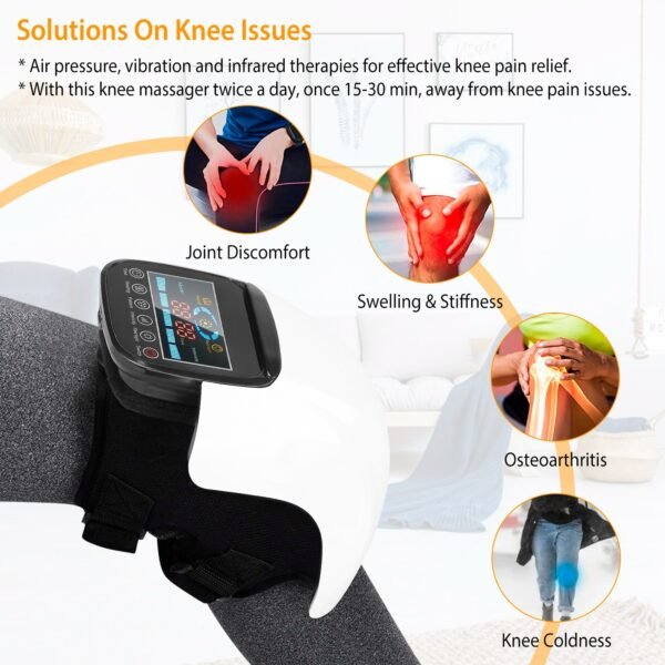 Electric Knee Massager with Heat – Pain Relief & Deep Tissue Therapy 2025