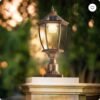 d24ba768-f663-4b63-8268-ff2304aea228.jpg 20 Golden Solar Powered LED Outdoor Lantern, Vintage Garden Light With Elegant Glass Design For Pathways, Yards, And Patios 1-Pack