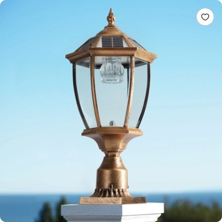 dda075e9-a560-48e2-a442-b32e3e5a9f51.jpg 20 Golden Solar Powered LED Outdoor Lantern, Vintage Garden Light With Elegant Glass Design For Pathways, Yards, And Patios 1-Pack